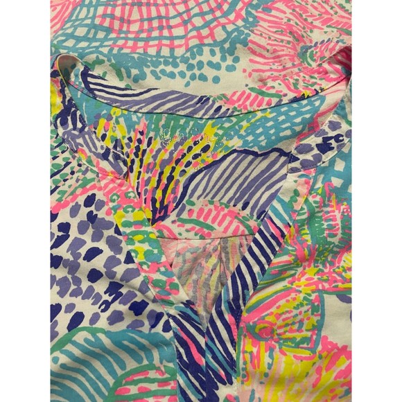 LILLY PULITZER Womens Multi Color Roar Of The Sea Ali Dress Sz XS - Picture 7 of 12